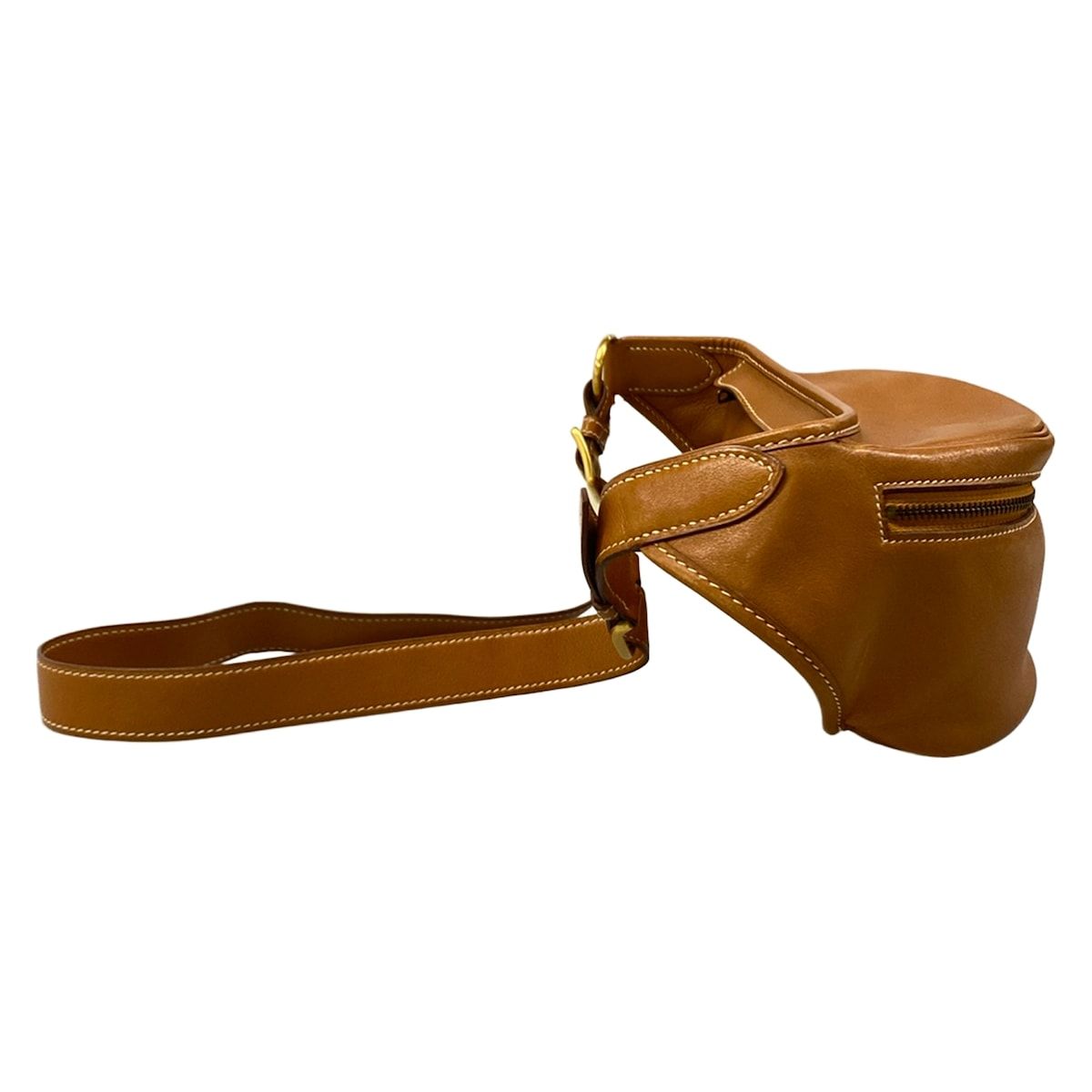 Hermes Waist Pouch Gold Belt Bag Leather — view 2