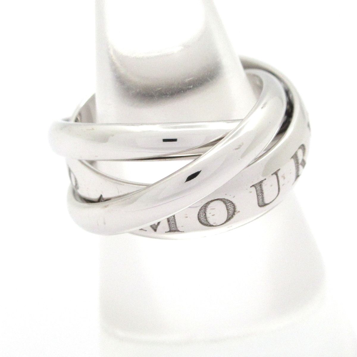 Cartier 51 Trinity 18k White Gold Christmas Limited Ring — view 2