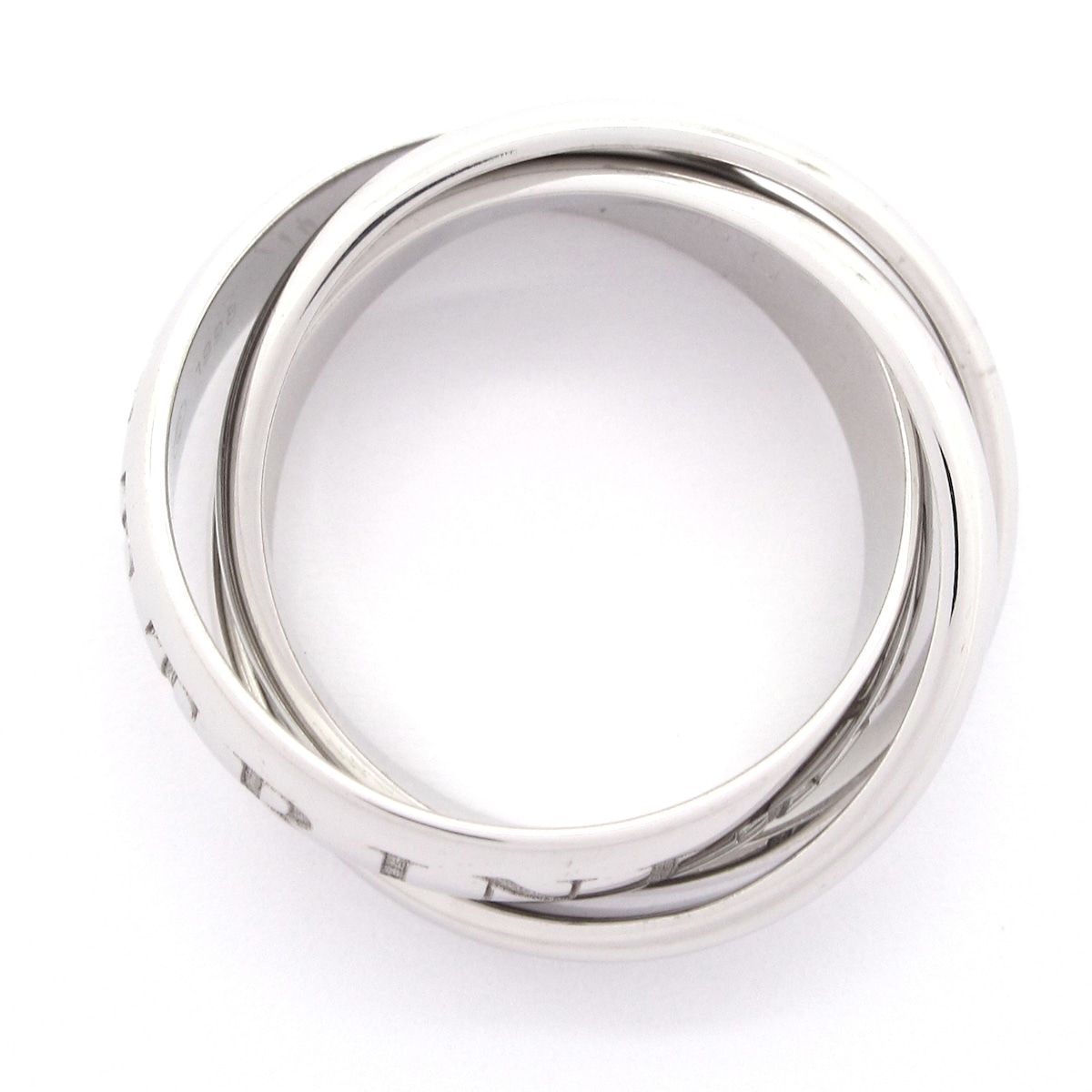 Cartier 51 Trinity 18k White Gold Christmas Limited Ring — view 4