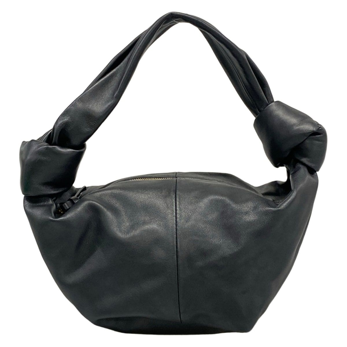 Bottega Veneta Handbag Double Knot Black Leather