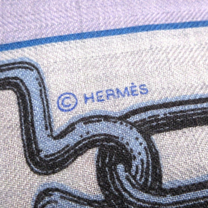 Hermes Shawl Carre Geant 140 Light Gray White Multi Leffet Kaleidoscope — view 2
