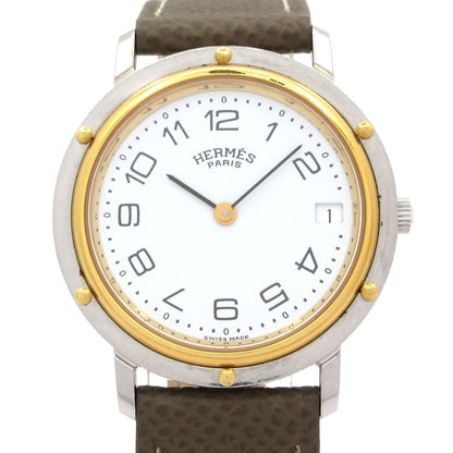 Hermes Watch Clipper External White