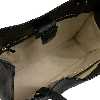 Gucci Tote Horsebit Black Leather — view 7