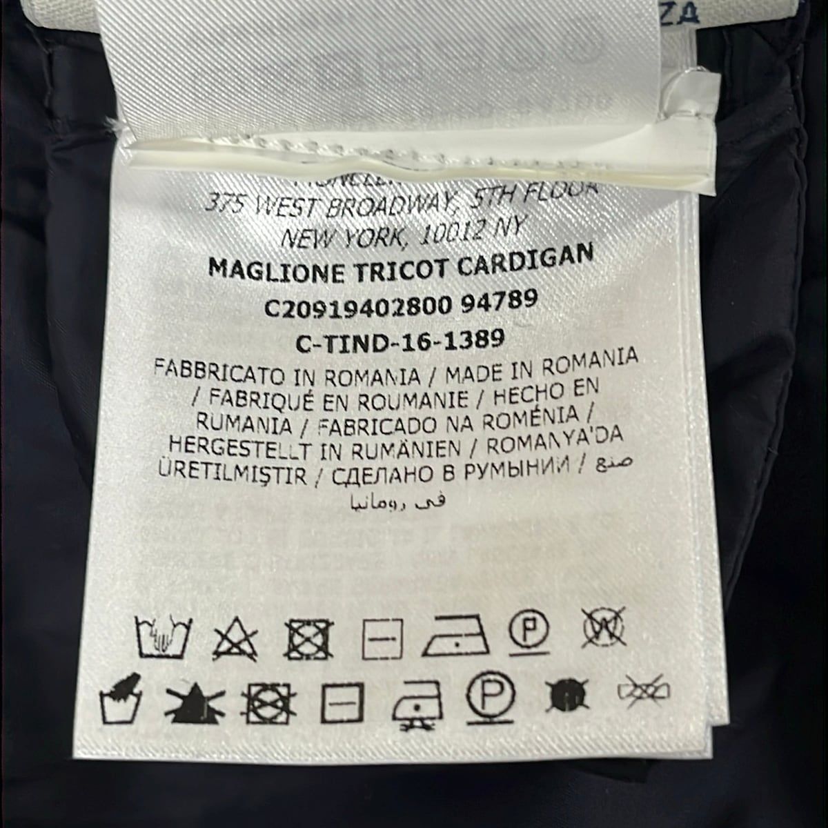 Moncler Down Jacket XL Maglione Navy Long Sleeve Winter — view 4