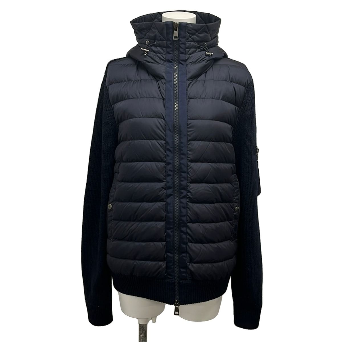 Moncler Down Jacket XL Maglione Navy Long Sleeve Winter
