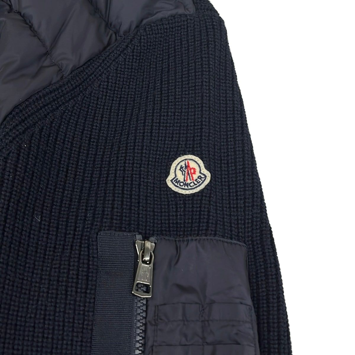 Moncler Down Jacket XL Maglione Navy Long Sleeve Winter — view 7