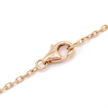 Cartier Necklace Love Circle 18k Pink Gold Diamond Black — view 4