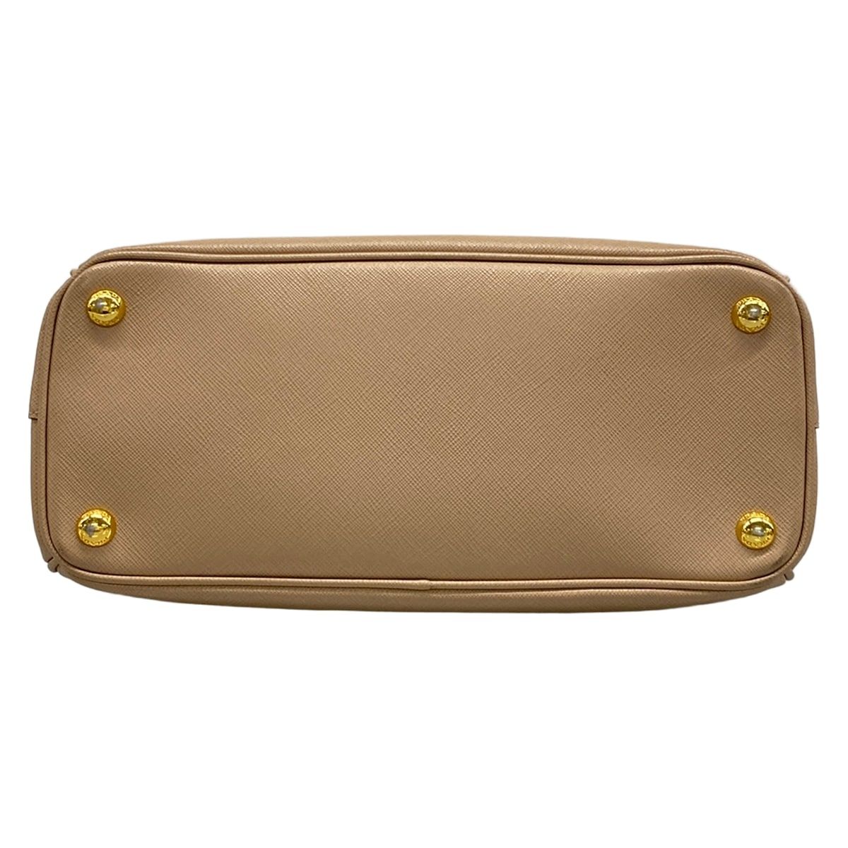 Prada Handbag Galleria Beige Gold Leather — view 5