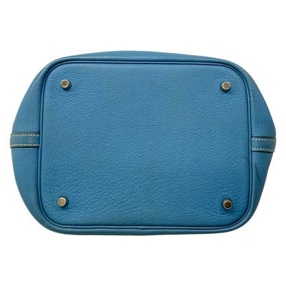 Hermes Handbag Picotin PM Blue Jean Silver — view 5