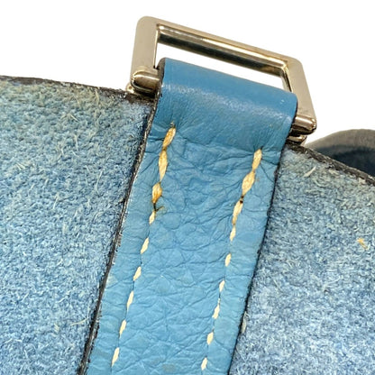 Hermes Handbag Picotin PM Blue Jean Silver — view 9
