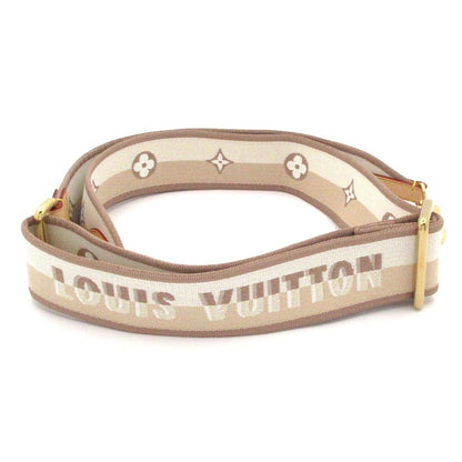 Louis Vuitton Shoulder Strap Beige Leather Cowhide — view 2
