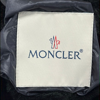 Moncler Down Jacket 0 XS Lema Black Navy Long Sleeve Faux Fur Reversible Hyke — view 4