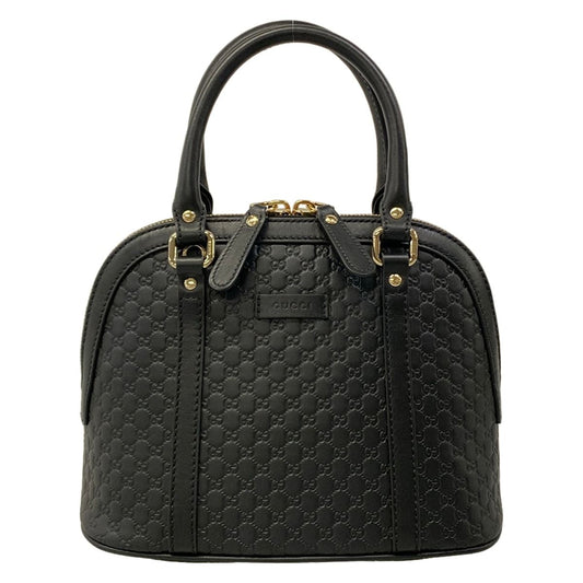 Gucci Handbag Micro Guccissima Black Leather