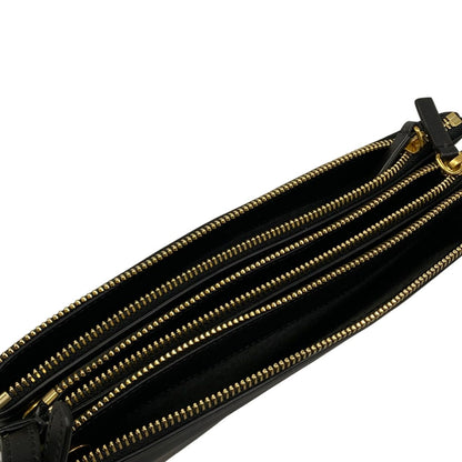 Celine Shoulder Bag Triolage Black Leather — view 7