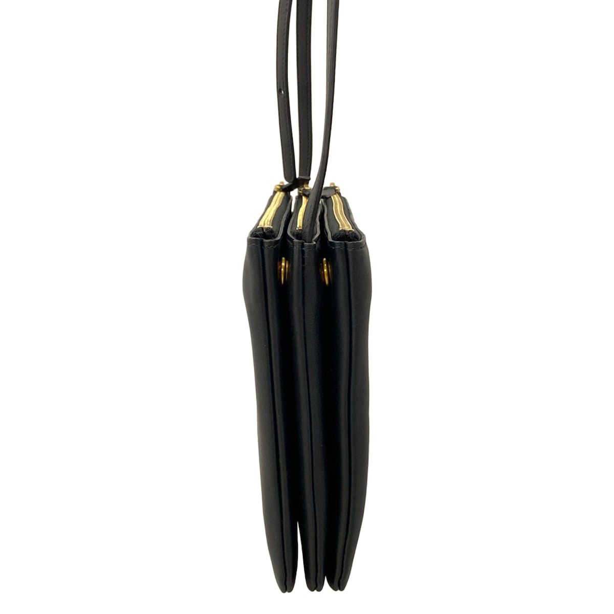 Celine Shoulder Bag Triolage Black Leather — view 4