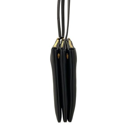 Celine Shoulder Bag Triolage Black Leather — view 4
