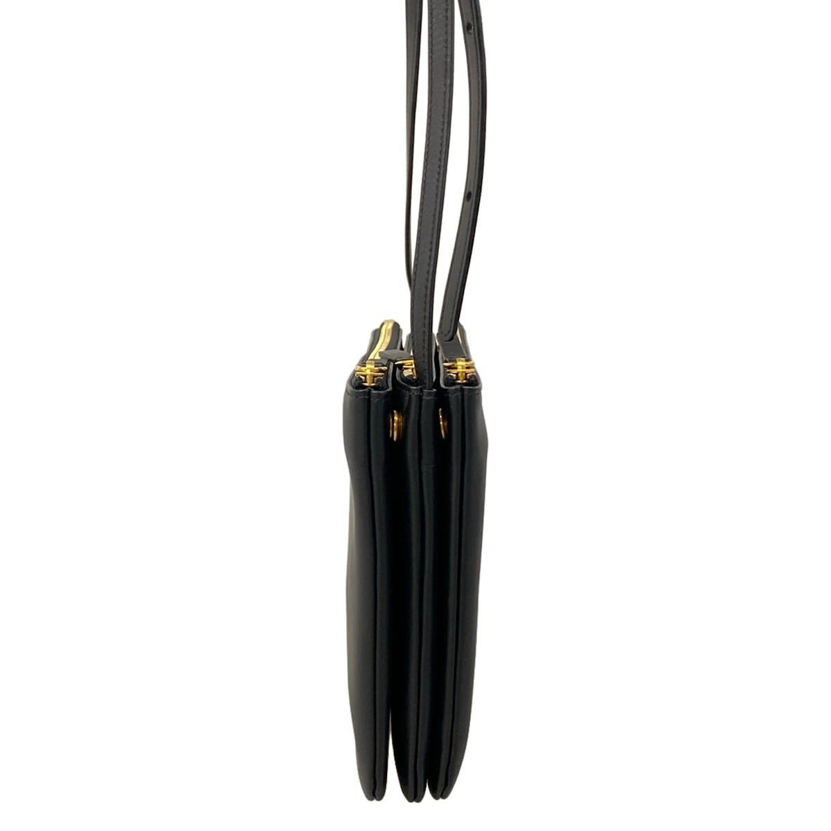 Celine Shoulder Bag Triolage Black Leather — view 2