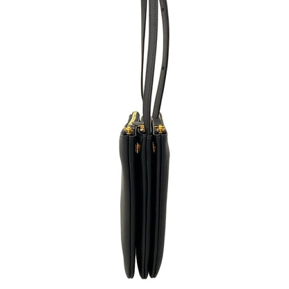 Celine Shoulder Bag Triolage Black Leather — view 2