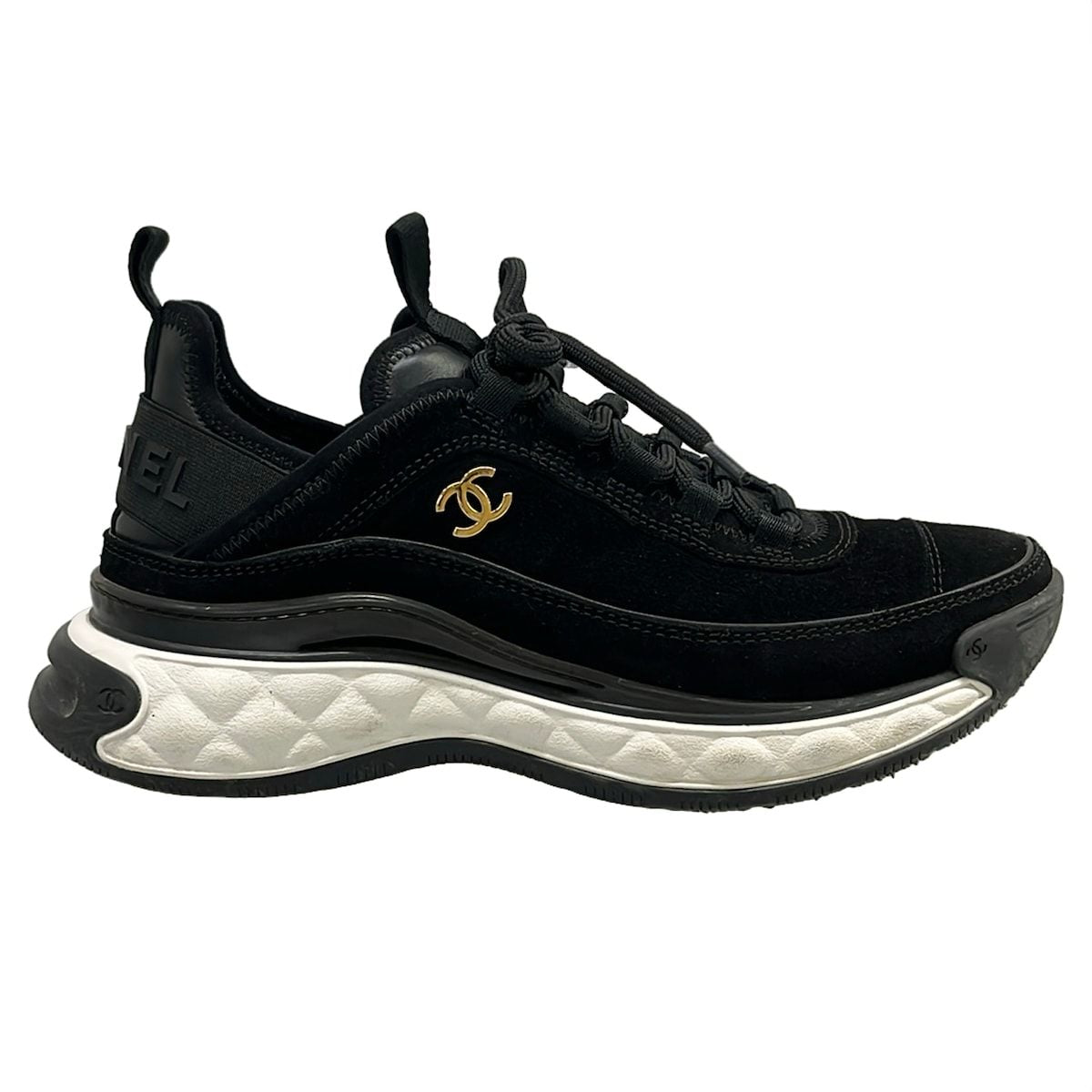 Chanel Sneakers 37 Black Leather — view 4
