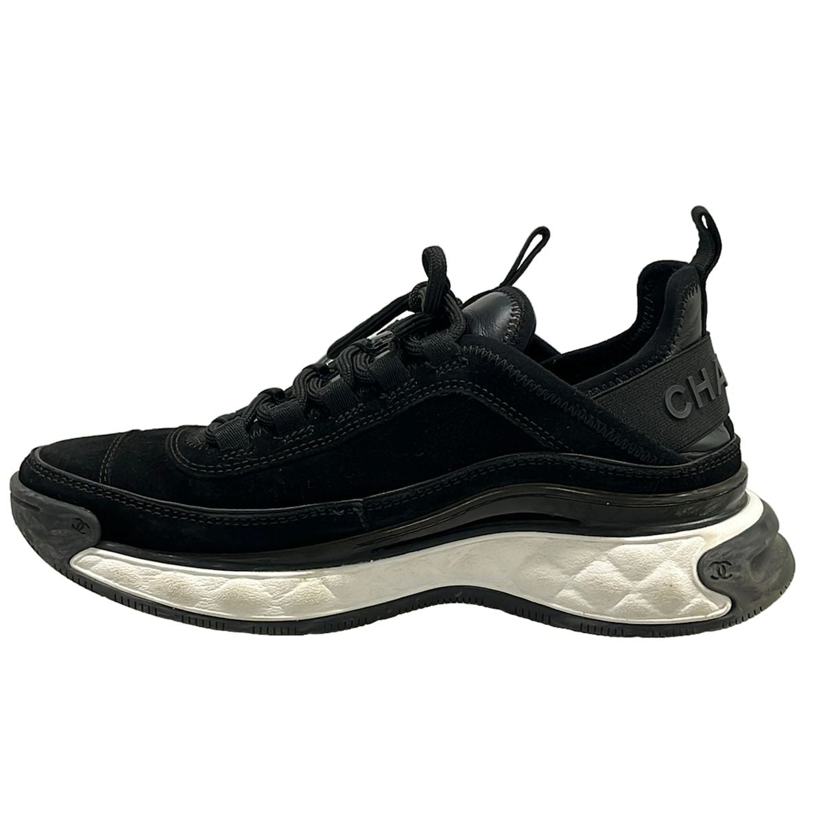 Chanel Sneakers 37 Black Leather — view 3