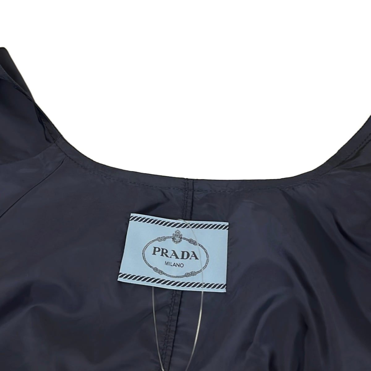 Prada Dress 38 S Re-Nylon Mini Dark Navy — view 6