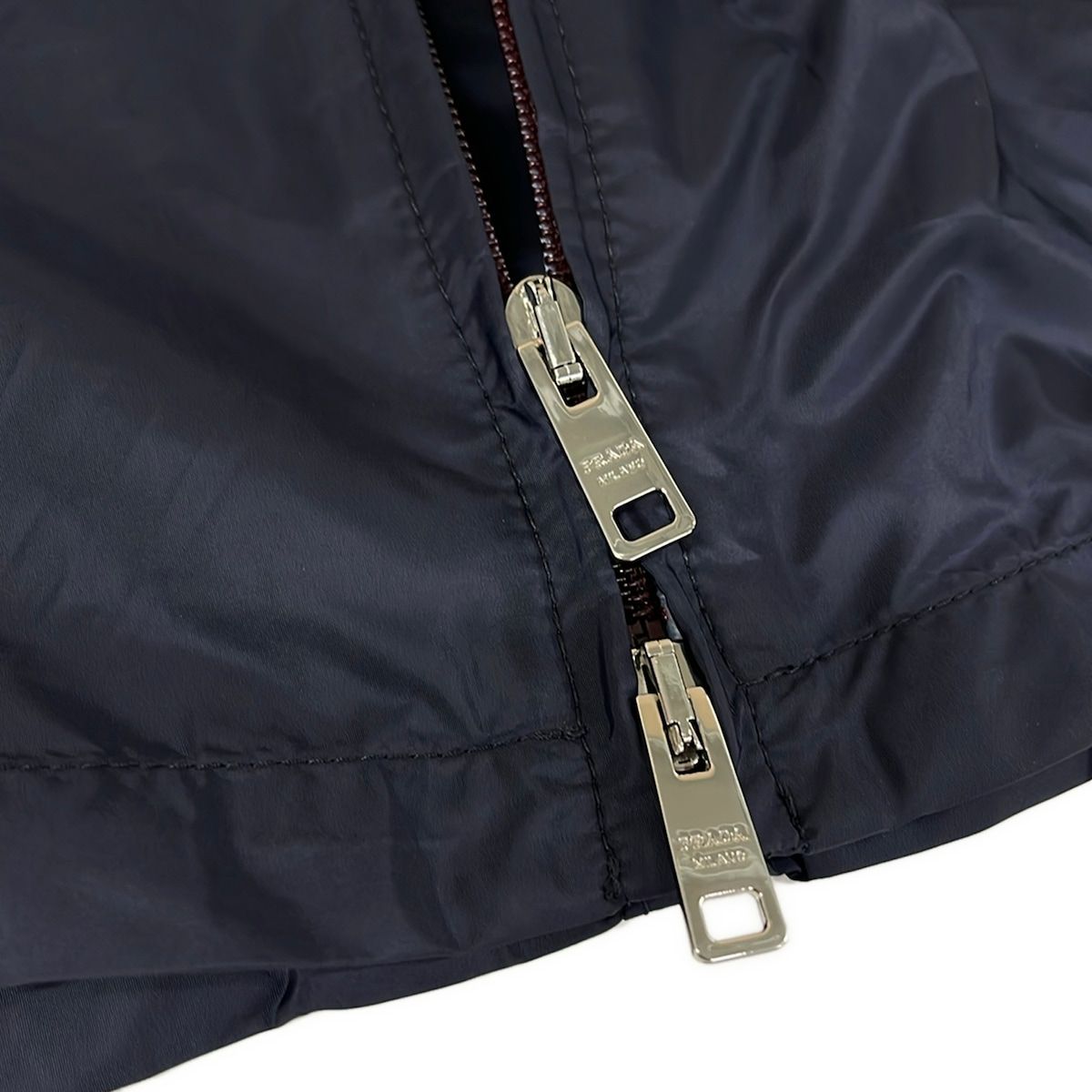 Prada Dress 38 S Re-Nylon Mini Dark Navy — view 8