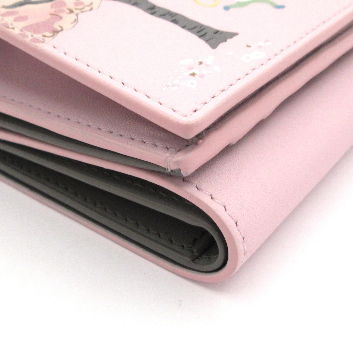 Loewe Trifold Wallet Light Pink Multi Leather — view 7
