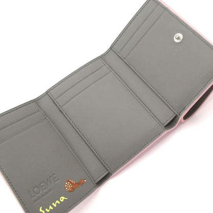 Loewe Trifold Wallet Light Pink Multi Leather — view 3