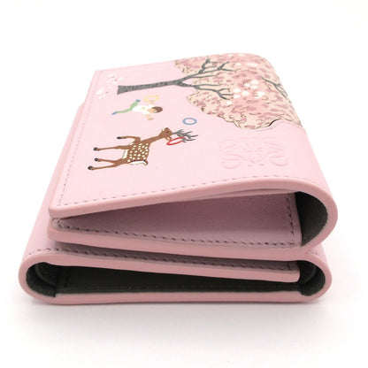 Loewe Trifold Wallet Light Pink Multi Leather — view 9