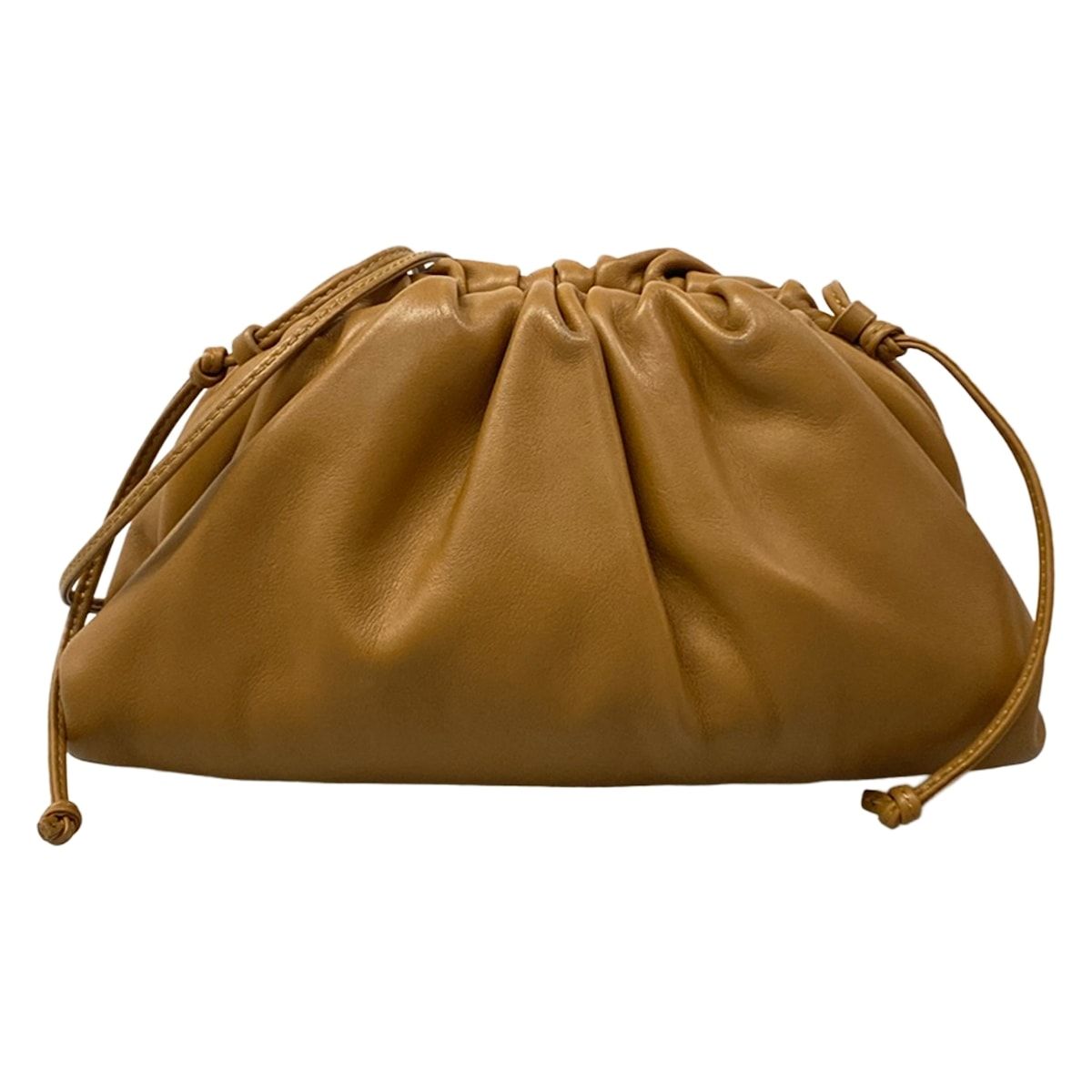Bottega Veneta Shoulder Bag the Pouch Light Brown Leather