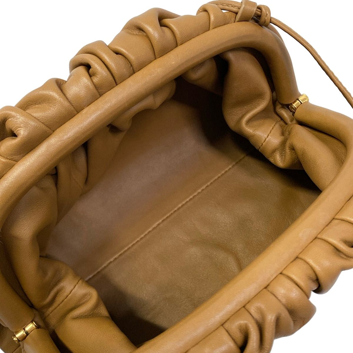 Bottega Veneta Shoulder Bag the Pouch Light Brown Leather — view 7