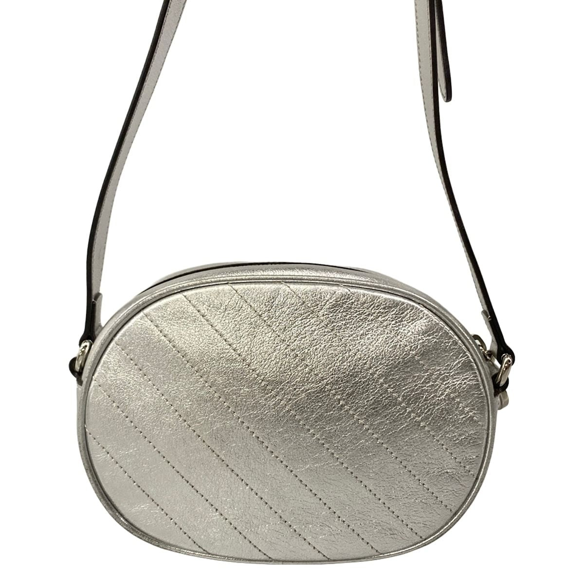 Gucci Shoulder Bag Blanc Di Silver Leather — view 3