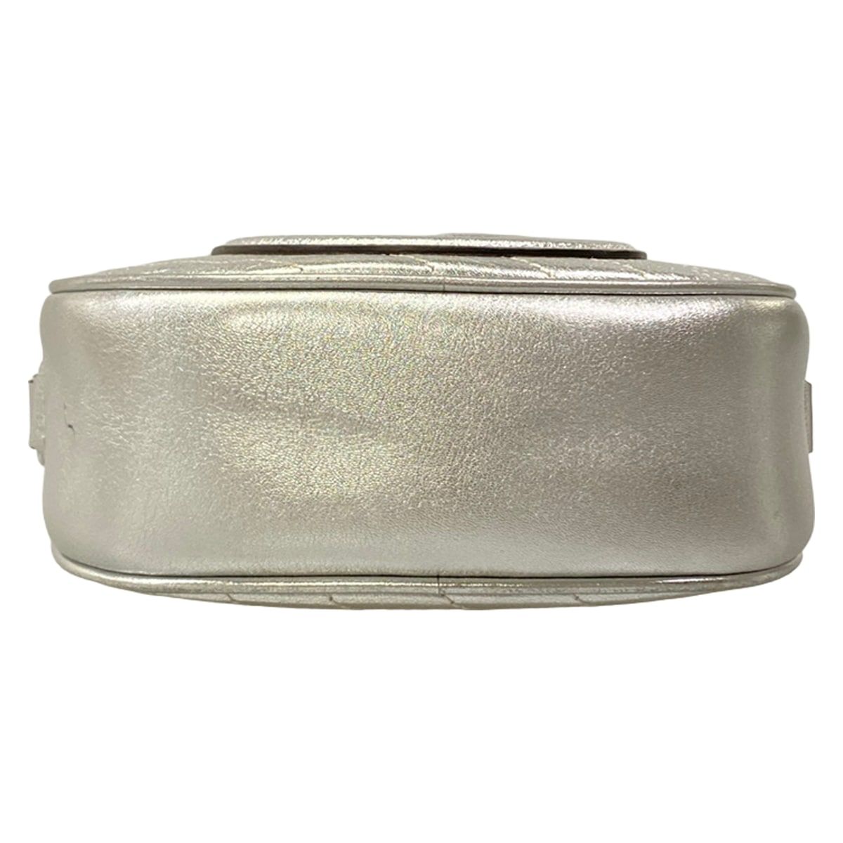 Gucci Shoulder Bag Blanc Di Silver Leather — view 5