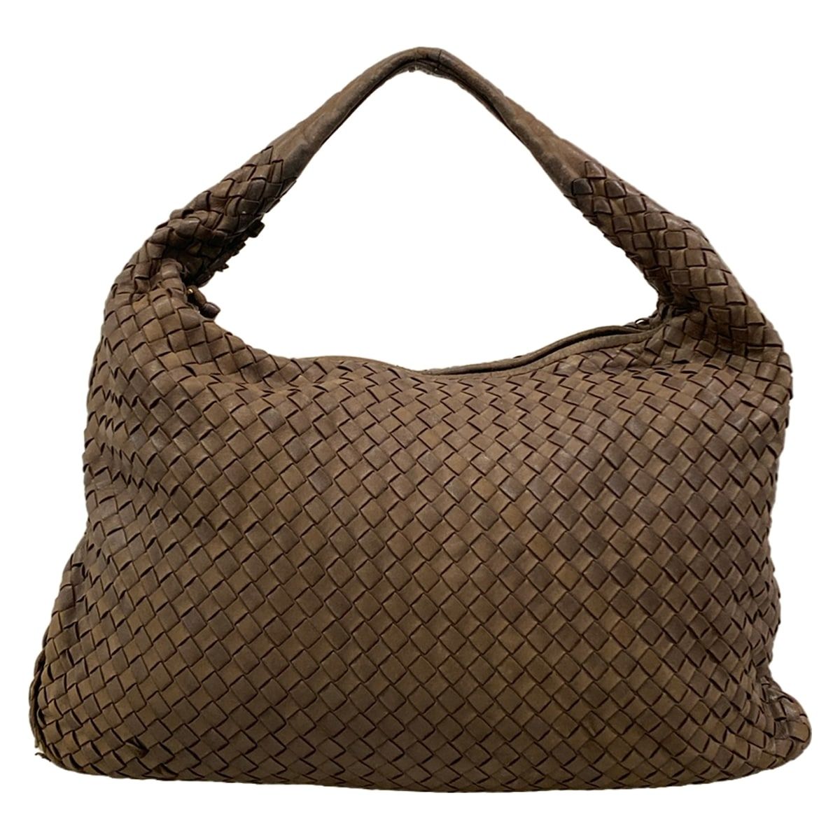Bottega Veneta Shoulder Bag Dark Brown Leather