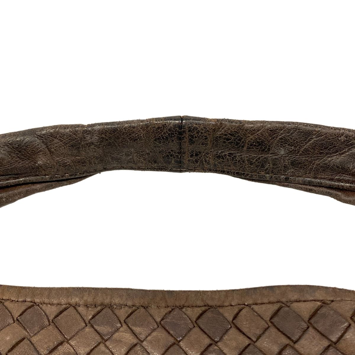 Bottega Veneta Shoulder Bag Dark Brown Leather — view 9