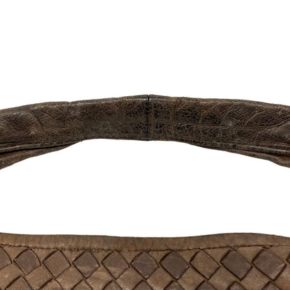 Bottega Veneta Shoulder Bag Dark Brown Leather — view 9