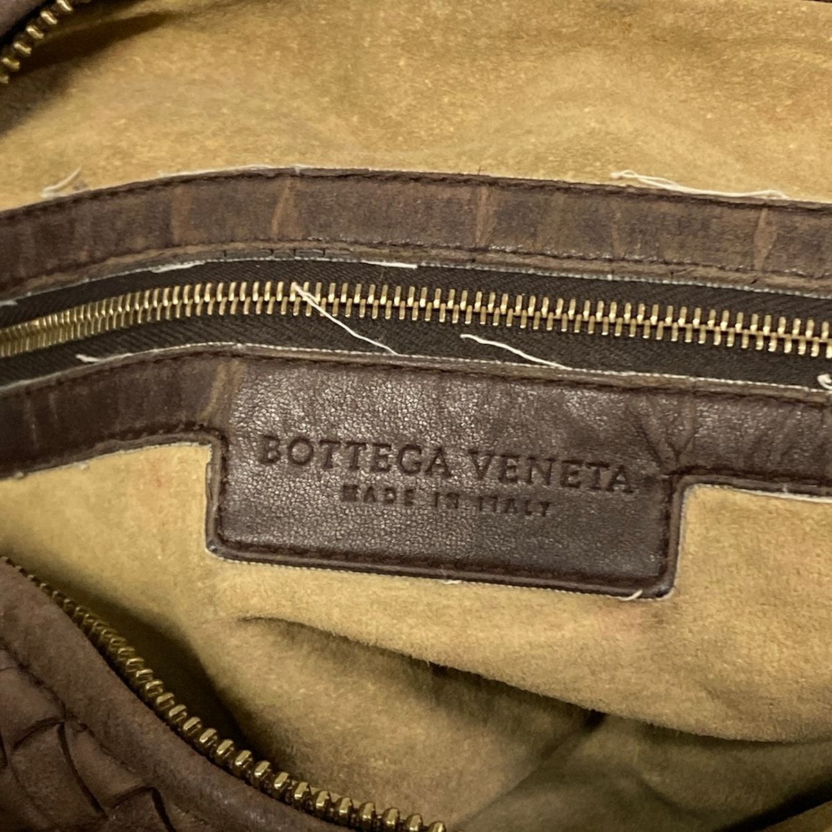 Bottega Veneta Shoulder Bag Dark Brown Leather — view 8