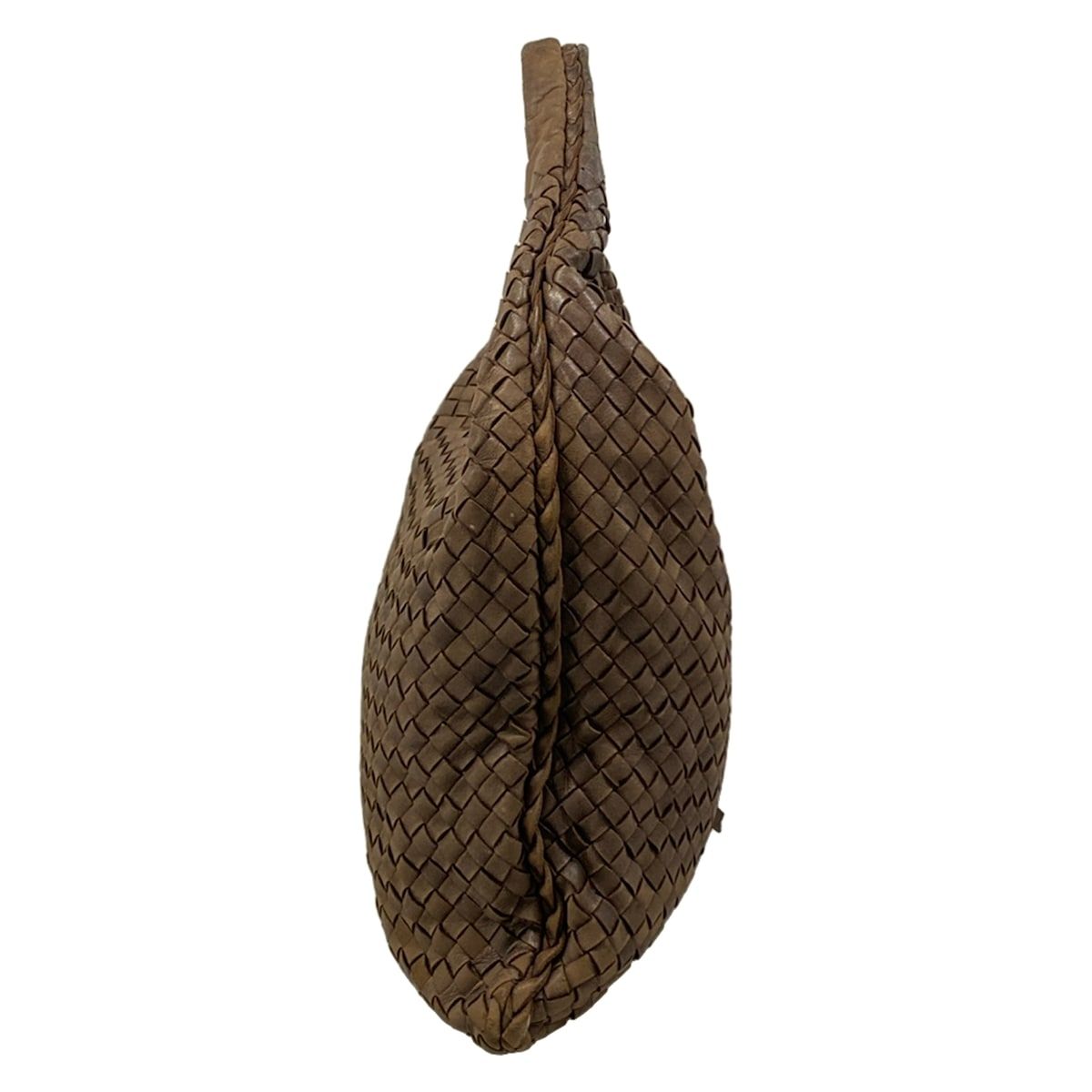 Bottega Veneta Shoulder Bag Dark Brown Leather — view 4