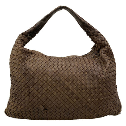 Bottega Veneta Shoulder Bag Dark Brown Leather — view 3