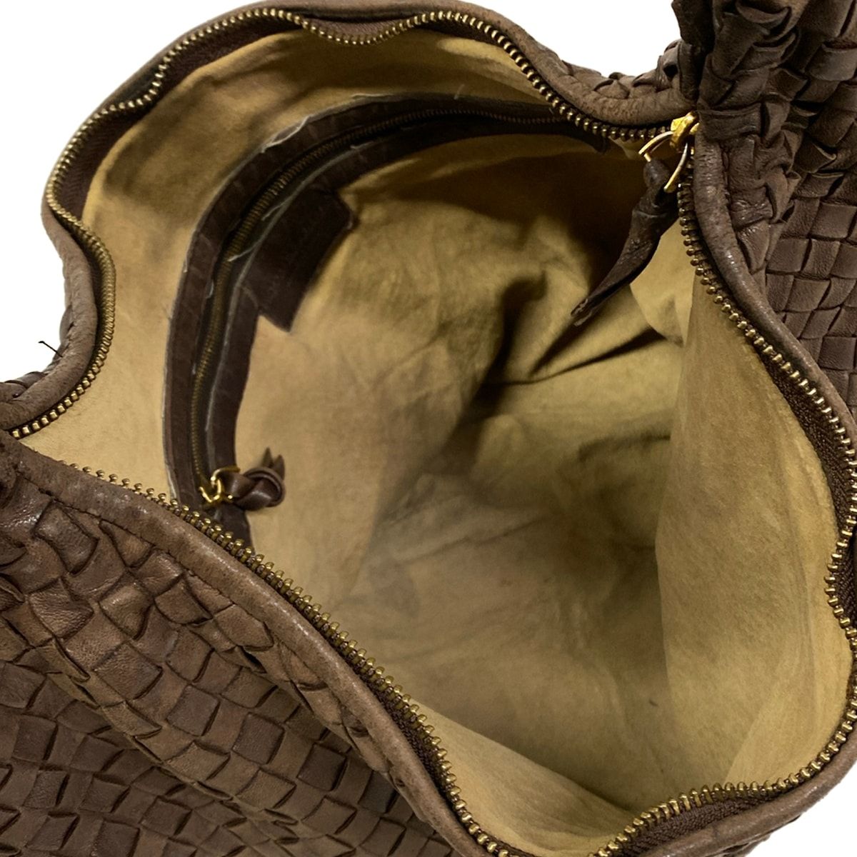 Bottega Veneta Shoulder Bag Dark Brown Leather — view 7