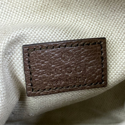 Gucci Shoulder Bag Jumbo GG Sherry Beige Dark Brown Leather — view 8