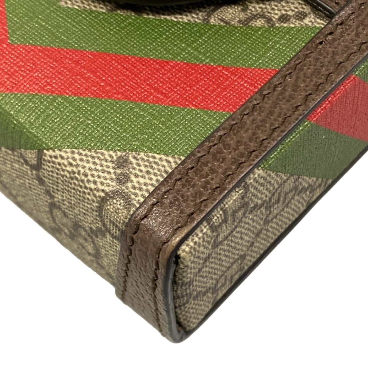 Gucci Shoulder Bag Horsebit Beige Dark Brown Multi Leather — view 6
