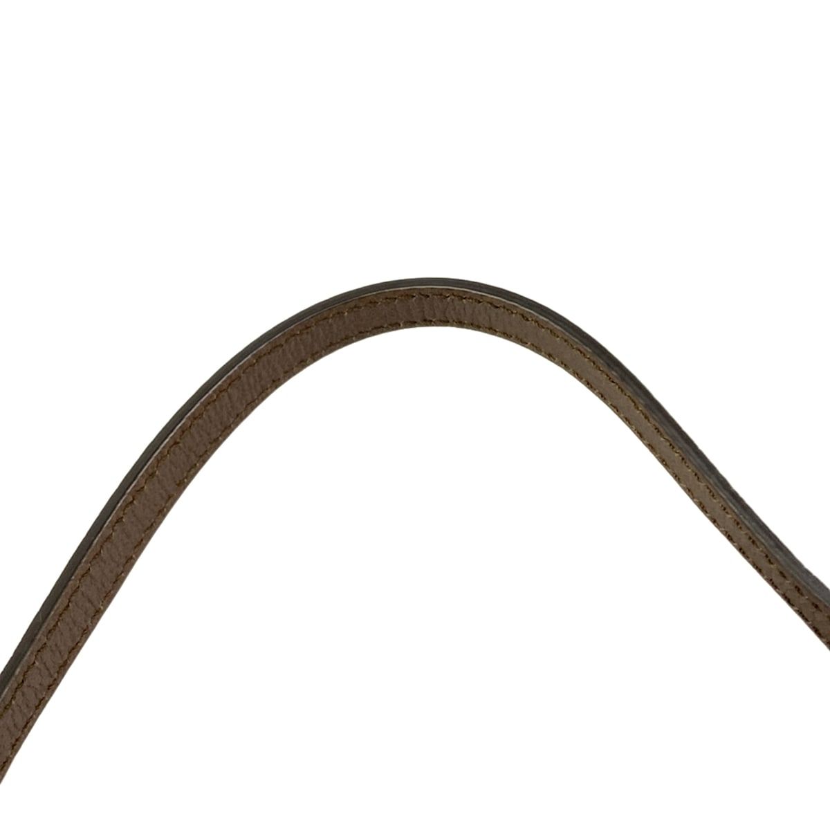 Gucci Shoulder Bag Horsebit Beige Dark Brown Multi Leather — view 9