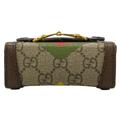 Gucci Shoulder Bag Horsebit Beige Dark Brown Multi Leather — view 5