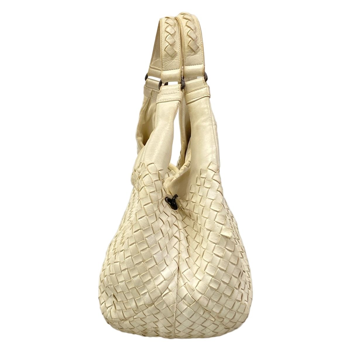 Bottega Veneta Tote Midi Amcampana White Leather — view 2
