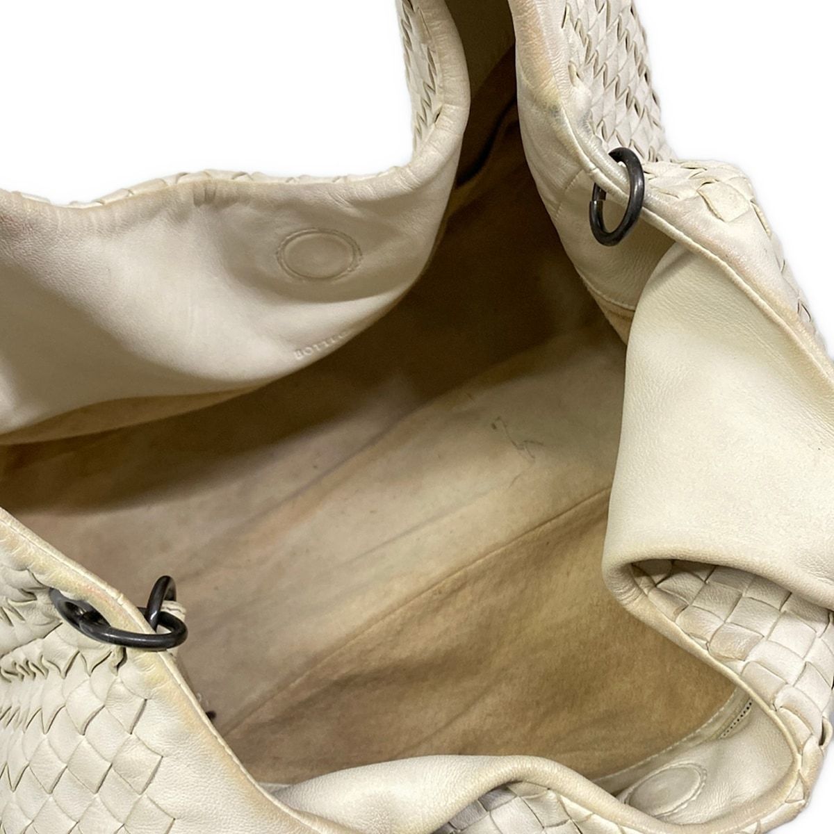 Bottega Veneta Tote Midi Amcampana White Leather — view 8