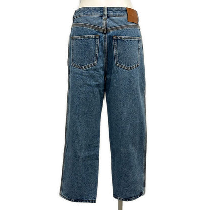 Loewe Jeans 38 M Cropped Denim Pants Blue White Cotton — view 2