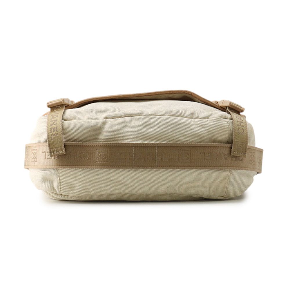 Chanel Shoulder Bag Vintage CC Logo Sports Line Canvas Leather Messenger — view 3