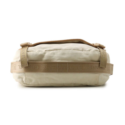 Chanel Shoulder Bag Vintage CC Logo Sports Line Canvas Leather Messenger — view 3