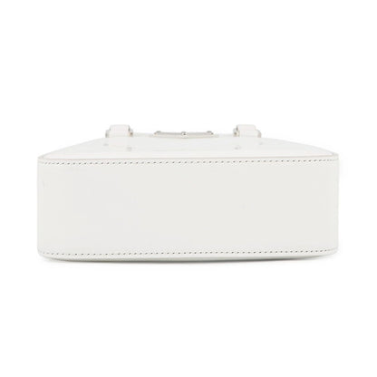 Prada Handbag Spazzolato Small Triangle Logo Leather 2-Way Shoulder White — view 3